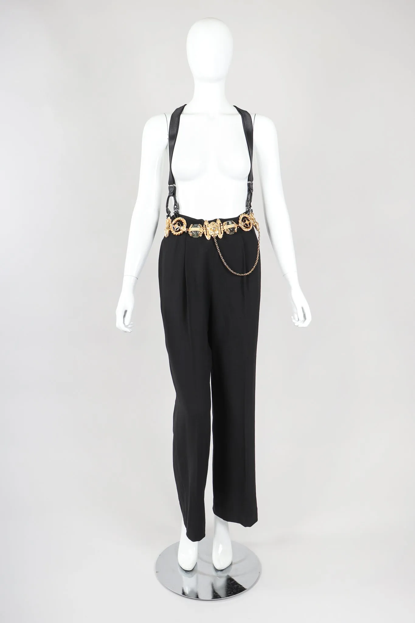 Baroque Buckle Suit & Suspender Set