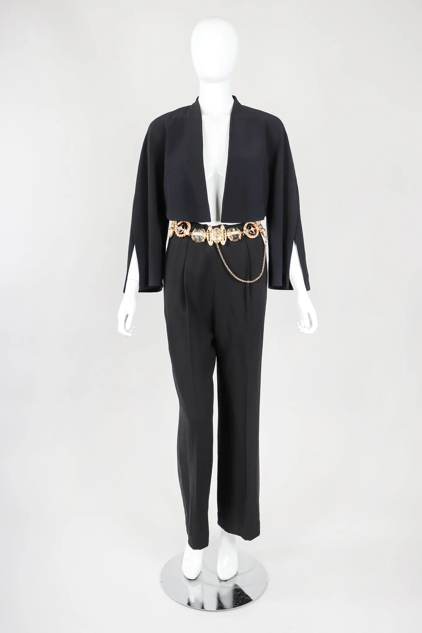 Baroque Buckle Suit & Suspender Set