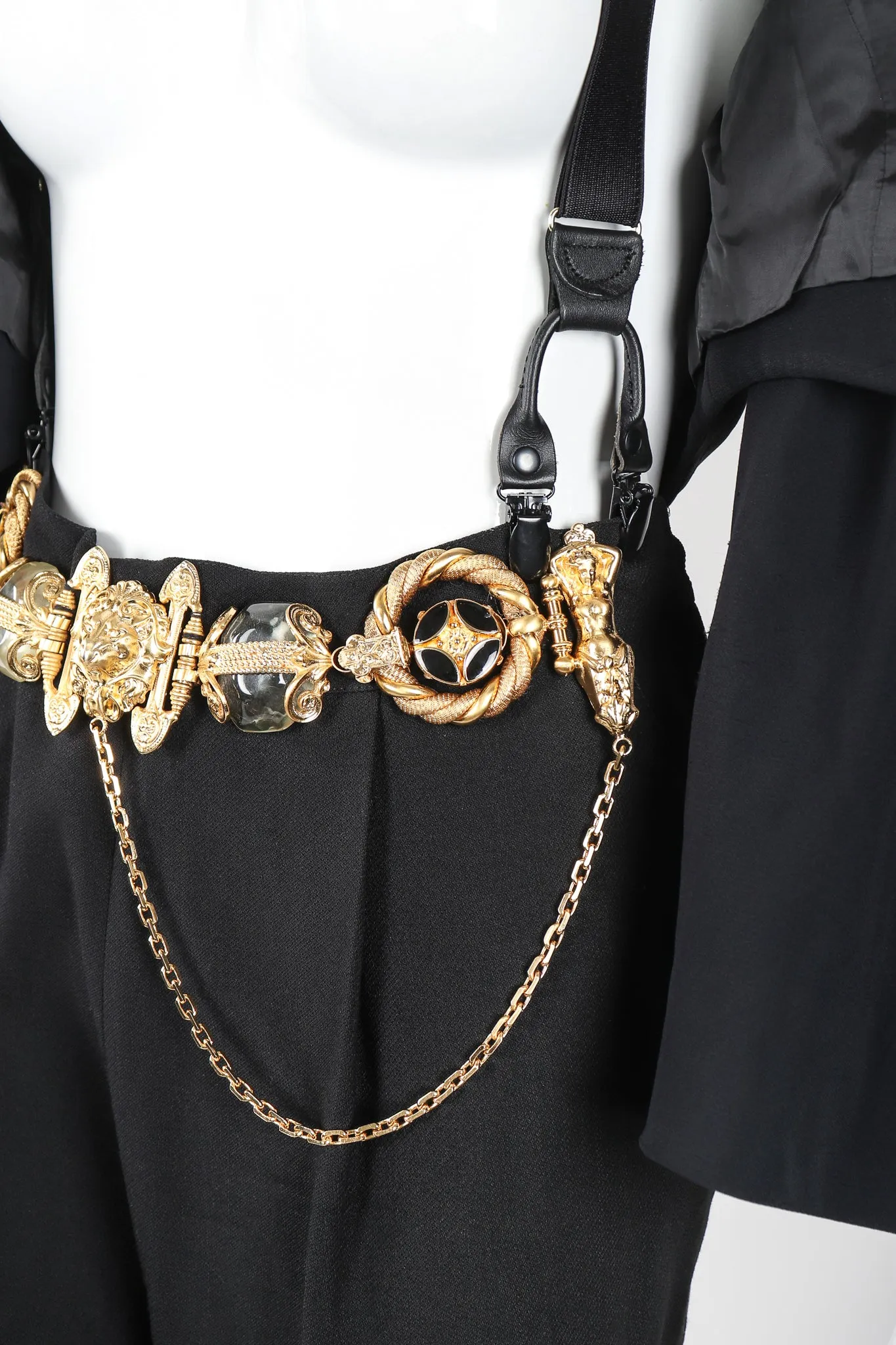 Baroque Buckle Suit & Suspender Set