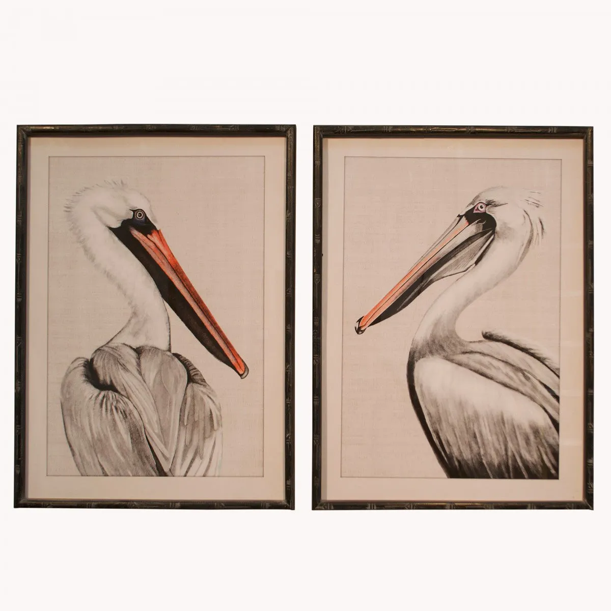 Brockby Set of Two Framed Pelican Wall Art 74cm