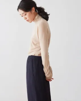 Classic H-Line Skirt / Deep Navy