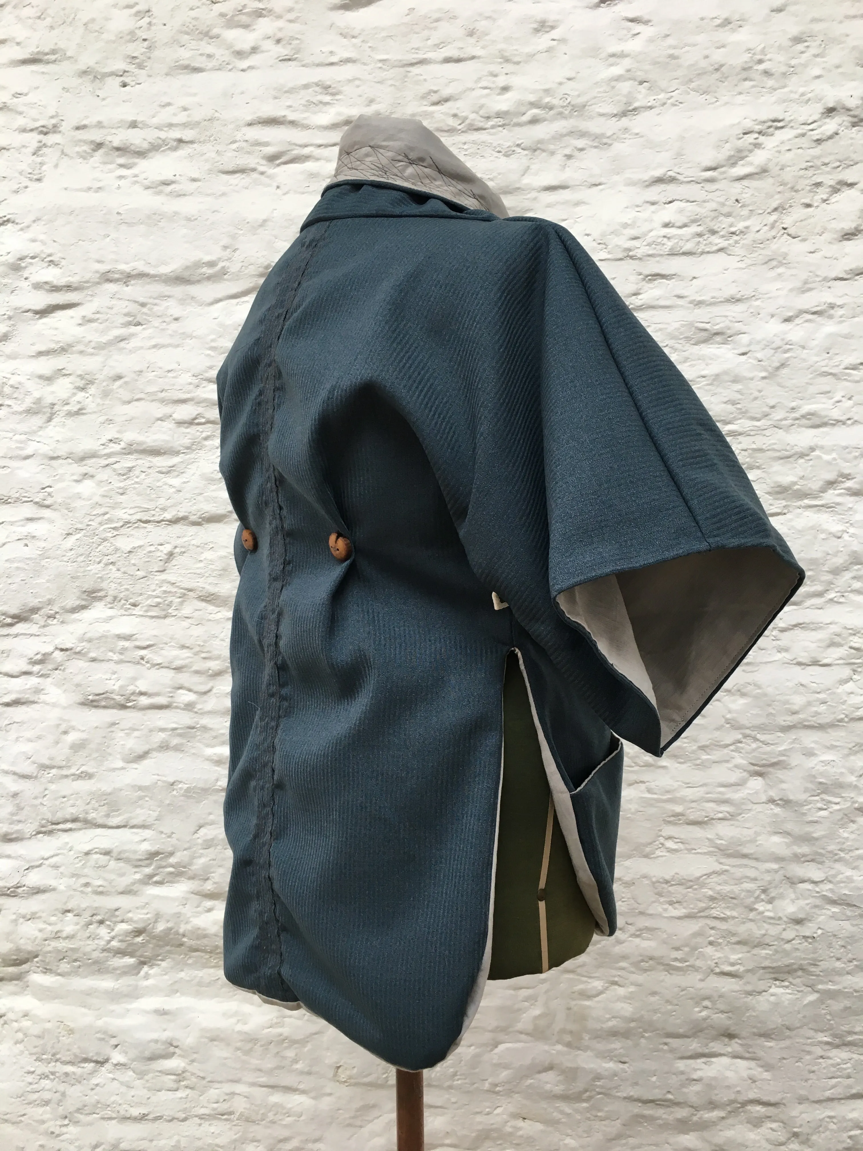 Lined Tailed Jacket | Blue
