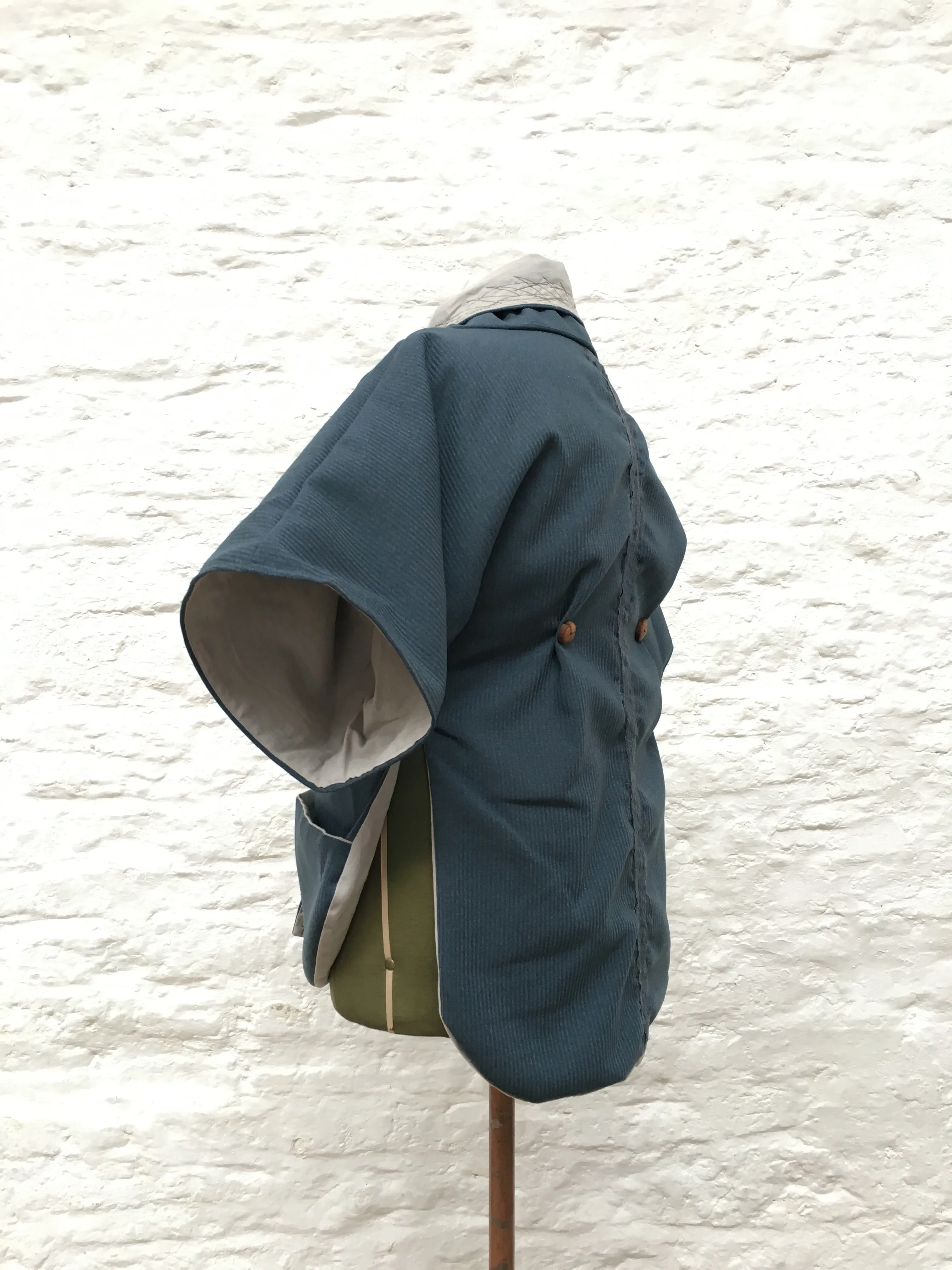 Lined Tailed Jacket | Blue