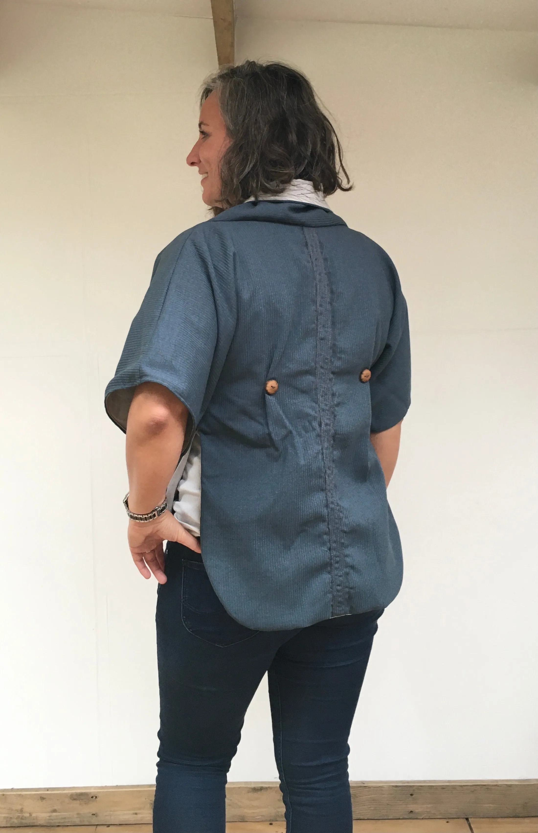 Lined Tailed Jacket | Blue
