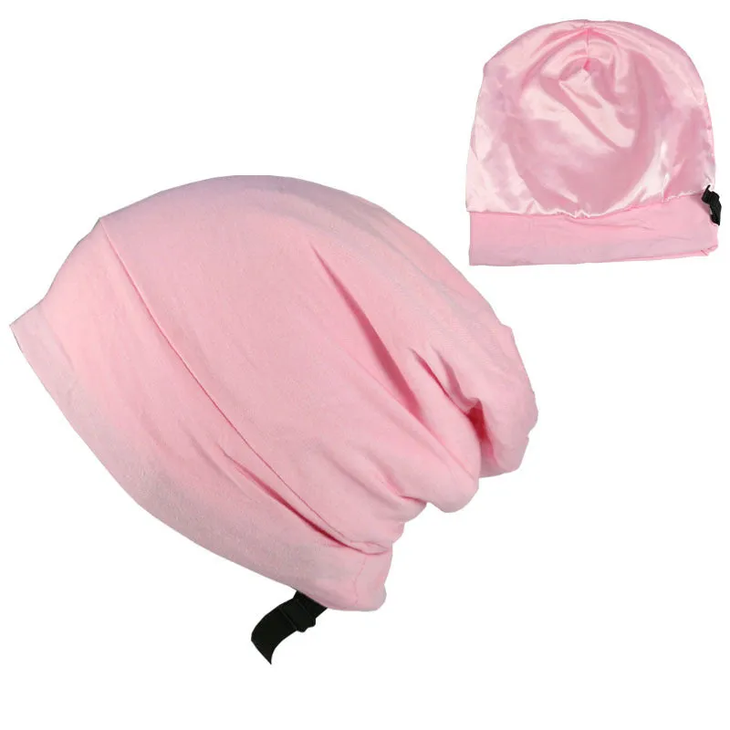 Satin-Lined Turban Cap
