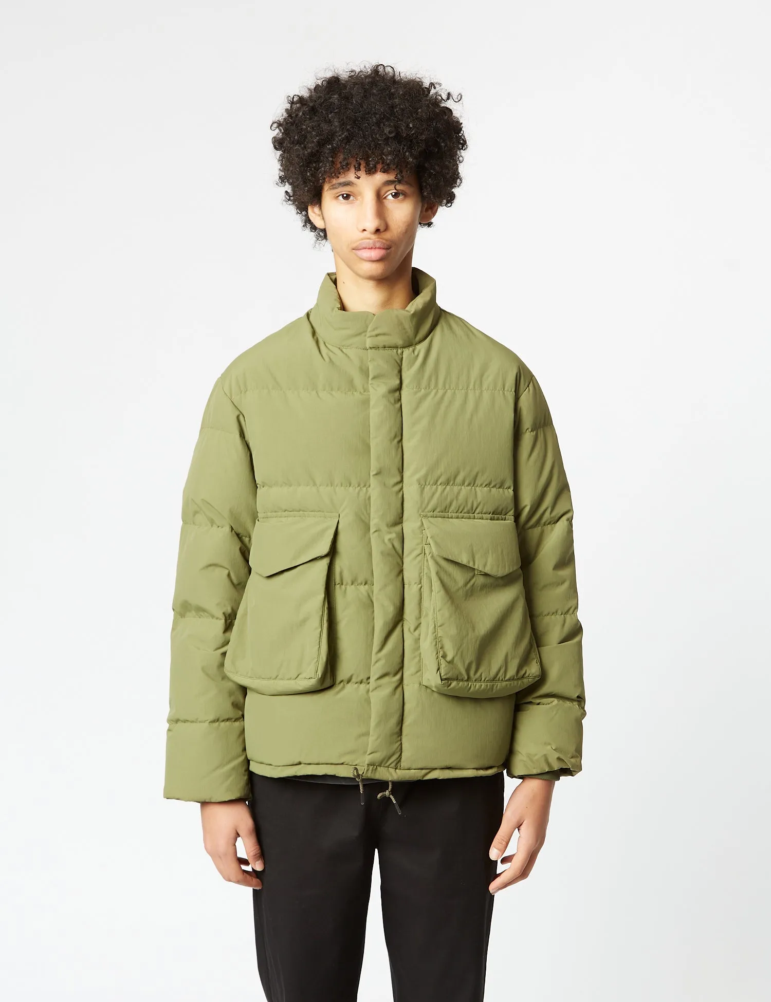Snow Peak Recycled Down Jacket - Olive Green